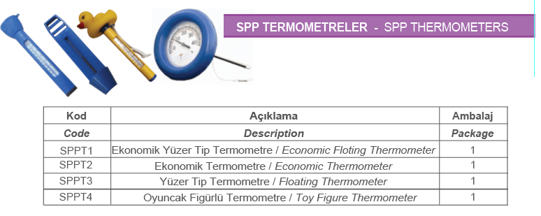 SPP TERMOMETRELER