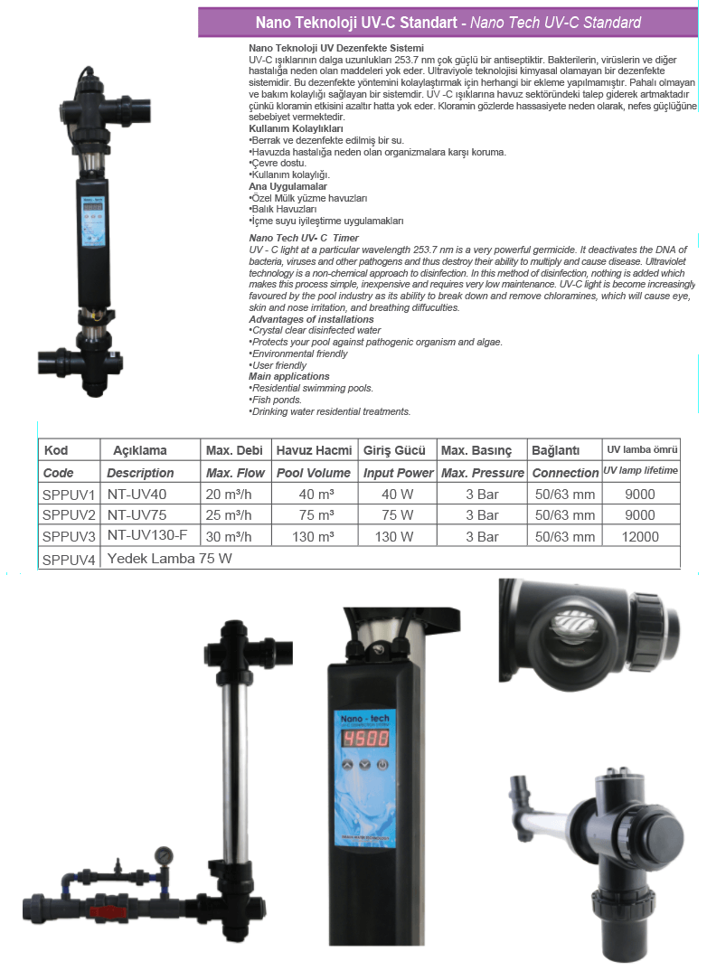 NANO TEKNOLOJİ UV-C STANDART