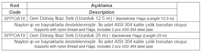 GERİ DÖNÜŞ İKAZ SETİ