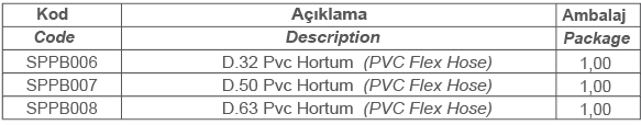 PVC FLEX HORTUM